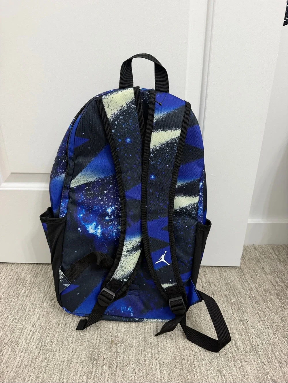 Jordan Kids Galaxy Print Backpack in Purple and Blue